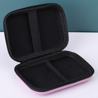 Pochette de rangement pour accessoires numériques en EVA multicolores, étanche, rigide, avec fermeture éclair, pour écouteurs et chargeur