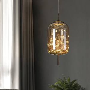 Nordic soggiorno cucina isola illuminazione moderna oro nero sfera di vetro lampade a sospensione per interni - Product Image 4