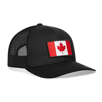 Gorra Trucker Richardson 112 Personalizada, Diseñada en Fábrica, Bordada con Banderas de Estados Unidos, Canadá, México y Cuba