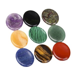 HZ Pietra Grezza Ovale Intagliata per Massaggio con la Mano, Massaggiatore Naturale in Minerale per Decompressione del Pollice - Product Image 5