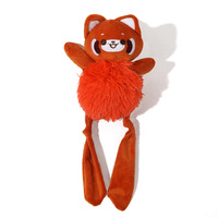 Jouet en peluche pour chien, modèle animal à corps bouclé et poils longs, Panda roux, Ours, Éléphant, doux, à mâcher et couineur, 3 styles, vente en gros, personnalisable