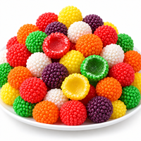 Bonbons gélifiés à la framboise Halal pour enfants, fabrication OEM personnalisée, marque privée, bonbons sucrés en vrac, fournisseur chinois