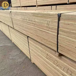 Vigas de madera Lvl de núcleo de pino, madera Lvl laminada, Lvl para puerta de muebles de palés de formo