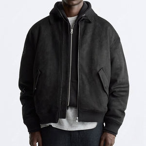 เสื้อแจ็คเก็ตผู้ชายคุณภาพสูง กันลม กันน้ำ สำหรับกิจกรรมกลางแจ้ง ฤดูใบไม้ร่วง ปิดซิป ปกพับลง โลโก้ด้านหน้า ลายจุด - Product Image 6