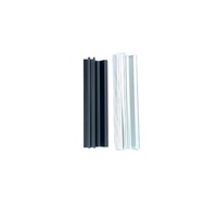 Poignée de tiroir dissimulée en alliage d'aluminium durable pour armoire de cuisine, éclairage LED intégré, blanc, argent, noir