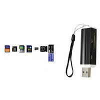 Lecteur de carte SD 4 en 1, lecteur de carte mémoire USB Flash pour Memory Stick Pro Duo Micro /T-Flash/M2/MS Adaptateur SD