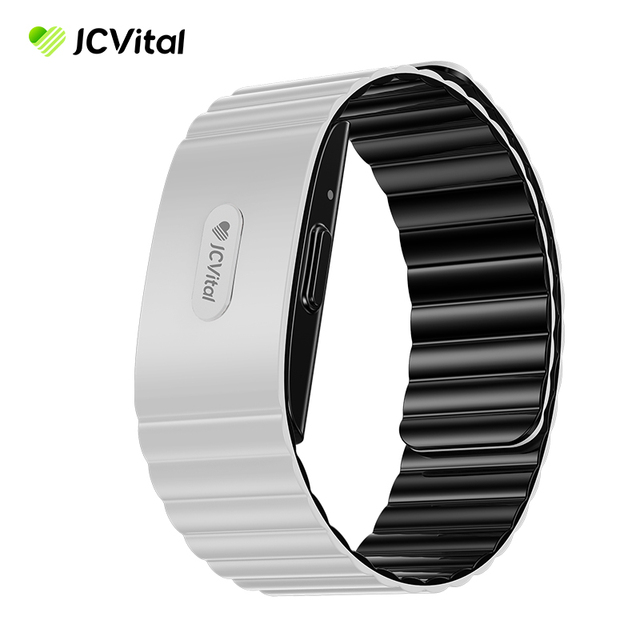 JCVital V4 Silver Eda Gsr Skin Sensor Smart Band Fitness Tracker Telemedicine Devices Smart Health Bracelet De Smart Watch Bands