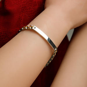 Bracciale YF8120 da <span class=keywords><strong>Donna</strong></span> in Acciaio Inossidabile con Zirconi, Larghezza 6MM, Placcato Oro 18k, Impermeabile, Ideale come Regalo - Product Image 4