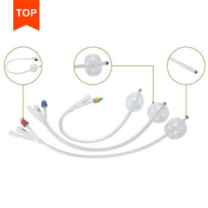 Harga pabrik kateter <span class=keywords><strong>Foley</strong></span> silikon PVC sekali pakai 2-cara 3-arah perlengkapan terapi rehabilitasi urin medis habis pakai - Product Image 3