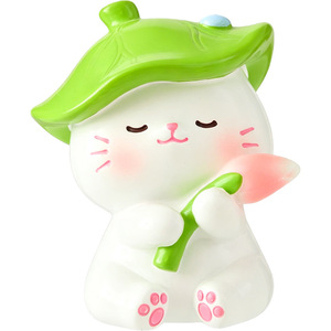 Figurines en résine Meow Health Center Blind Box, 8 pièces avec édition cachée, décoration de bureau, cadeau pour la maison et la voiture - Product Image 5