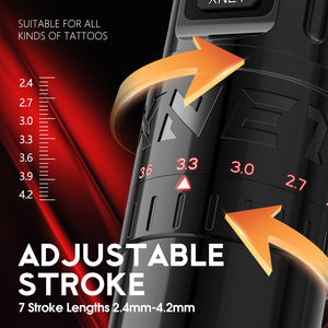 Máquina de Tatuaje Inalámbrica Profesional XNET <span class=keywords><strong>Vipera</strong></span> con Motor Potente de 2400 mAh y Carrera Ajustable de 2.4-4.2 mm para Artistas del Tatuaje Corporal - Product Image 4