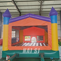 15x15ft gonflable lune sauts sauter pull maison arrière-cour rebondissant château enfants extérieur trampolines gonflables air videur