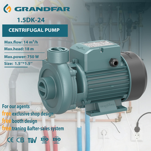 ปั๊มน้ำแบบผิวดิน Grandfar Series 220V 750W ระยะส่ง 18 เมตร มอเตอร์สายทองแดงคุณภาพสูง ปรับแต่งได้ตามความต้องการ OEM รุ่น 1.5DK-24 ให้แรงดันสูง - Product Image 1