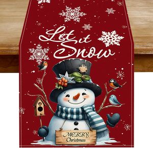 Vente en gros d'usine <span class=keywords><strong>Chemin</strong></span> <span class=keywords><strong>de</strong></span> <span class=keywords><strong>table</strong></span> <span class=keywords><strong>de</strong></span> Noël <span class=keywords><strong>de</strong></span> 72 pouces avec motif bonhomme <span class=keywords><strong>de</strong></span> <span class=keywords><strong>neige</strong></span>, poinsettia et cannes en sucre pour la saison des fêtes d'hiver et la décoration <span class=keywords><strong>de</strong></span> la maison - Product Image 5