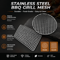 Grille de barbecue perforée résistante à la chaleur, taille personnalisée, en acier inoxydable 304, pour le camping et le barbecue