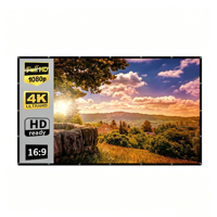 Écran de projection mural extérieur 60-120 pouces pour projecteur à ultra courte focale 4K Fresnel, écran de projection motorisé