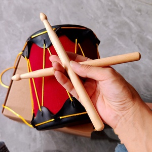 Wholesale Indian <b>Drum</b> Set With Drumsticks Percussion Instrument Early Educational Musical Instrument Cowhide Hand <b>Drum</b> for Kids - Product Image 4