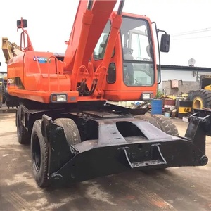 Excavadora Doosan de segunda mano, excavadora hidráulica de ruedas, Doosan, con buen descuento, a la venta, maquinaria de segunda mano, excavadora hidráulica Doosan de rueda de DH210W-7 - Product Image 1