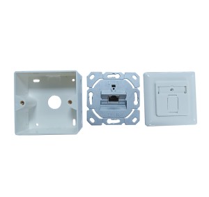 Tấm Mặt Cáp Mạng Đơn Cổng 80*80Mm Của Đức Tấm Mặt Cat6 2 Cổng ftp - Product Image 2