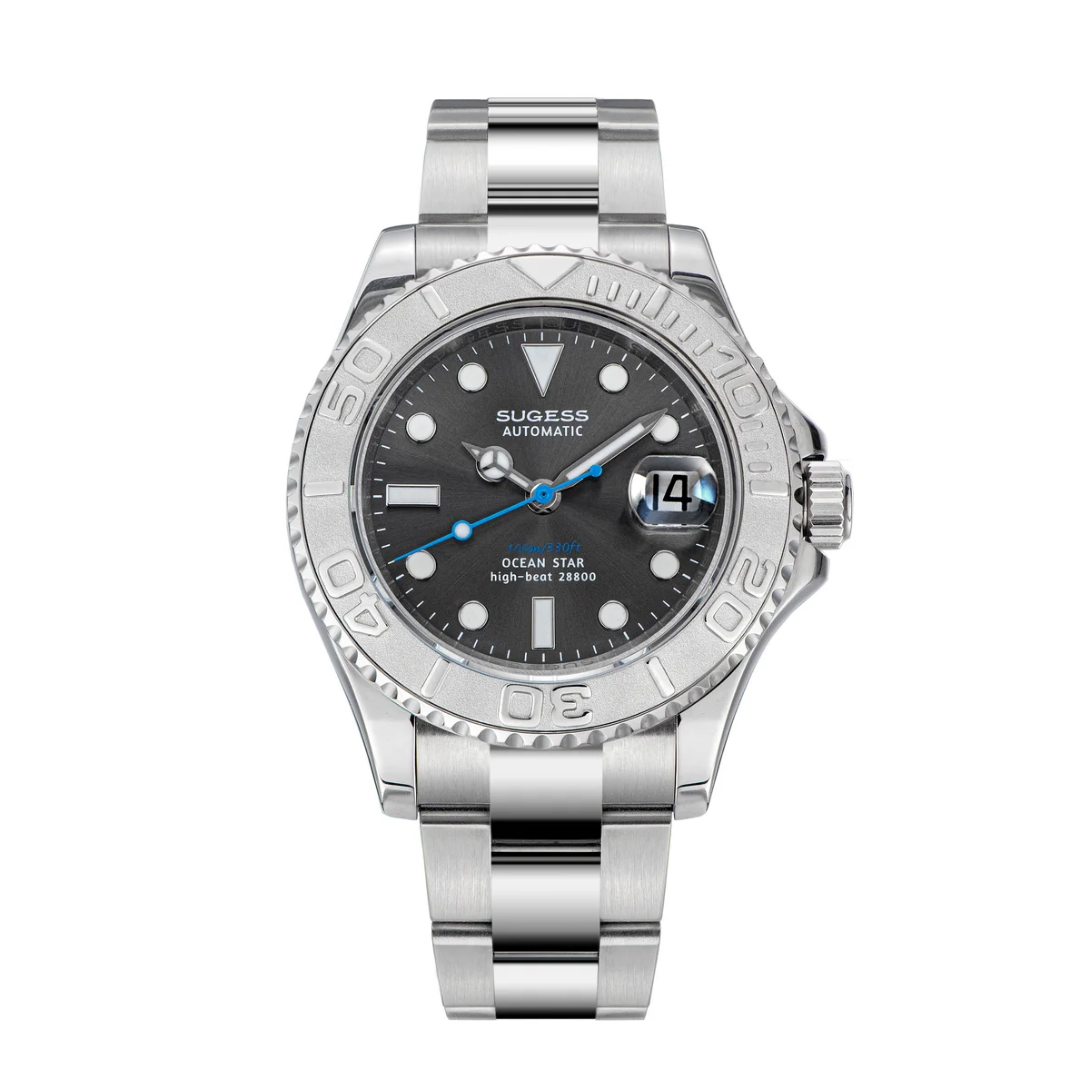 Sugess Free Ship High Quality Sapphire 10atm Watch Man Sale