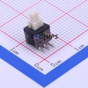 XKB5858-Z-C <b>Push</b> <b>Button</b> <b>Switch</b> Through hole Component (THT) <b>Switch</b> Self-Locking Rectangle <b>Button</b> Right Angle Insert 100mA - Product Image 1