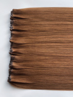 Cheveux humains vierges européens de qualité supérieure, peuvent être coupés, tissage Genius sans couture, couleur foncée/claire/balayage, ne se décolore pas