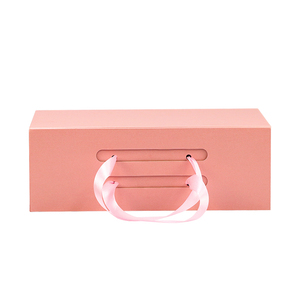 Tùy Chỉnh Lớn Cứng Nhắc Giấy Quà Tặng Bao Bì Sang Trọng Hot Pink Magnetic Có Thể Gập Lại Hộp Với Ribbon <span class=keywords><strong>Rope</strong></span> Xử Lý - Product Image 2
