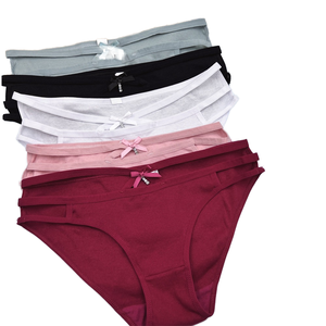 Perizoma da donna in cotone lavorato a maglia, antibatterico, a vita bassa, sottile, all'ingrosso - Product Image 1