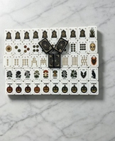 Prix de gros – Mahjong double moderne de luxe en acrylique, série Halloween Enchantée, toile d'araignée, gravure laser crépusculaire, coloré UV