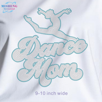 Transferts thermocollants en strass pour la danse, strass personnalisés de haute qualité, feuilles de strass personnalisées pour les cheerleaders