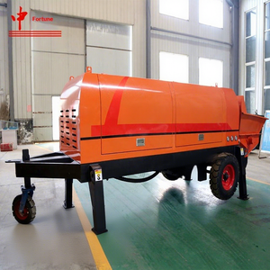 Bomba de Concreto de Doble Circuito Zhongyun con Motor y Propulsión Eléctrica, Productividad de 13M/H, Fácil Mantenimiento - Product Image 1