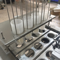 Machine de remplissage et de scellage automatique de gobelets à glaçons avec contrôle PLC, haute productivité