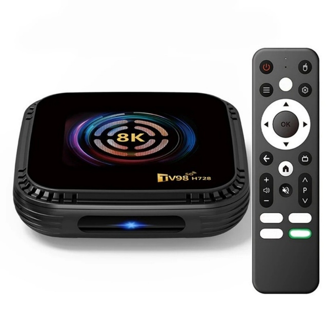 TV98 H728 8K Android 14.0 TV Box 4GB RAM 64GB Allwinner H728 Wi-Fi 6 BT5.0 8K Streaming Device Smart Media Player Set Top Box