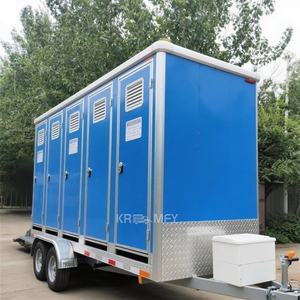 Conteneur sanitaire mobile de luxe pour personnes à mobilité réduite, toilettes portables extérieures, remorque WC - Product Image 3