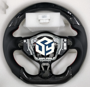 Volant LED personnalisable avec indicateur de régime pour Infiniti G37 G37x Coupé Berline G25 <span class=keywords><strong>Q40</strong></span> Volant en fibre de carbone avec LED 2007-2015 - Product Image 5