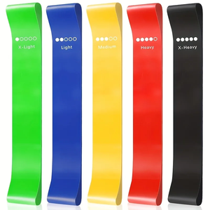 Resistance Bands for Fitness – Yoga Exercise Loop Bands, Sports Elastic <b>Ring</b>, Gym Training Bands – for Legs, Glutes, Ar - Product Image 1