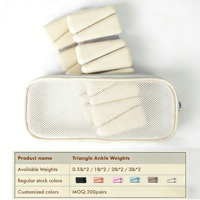 Bracelets lestés en silicone écologiques pour poignets et chevilles, ajustables, pour l'entraînement de force des femmes