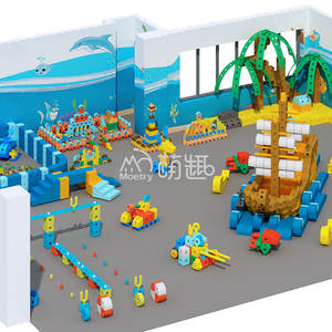 Ensemble <span class=keywords><strong>de</strong></span> blocs <span class=keywords><strong>de</strong></span> <span class=keywords><strong>construction</strong></span> géants <span class=keywords><strong>en</strong></span> <span class=keywords><strong>mousse</strong></span> EVA multicolores sur le thème <span class=keywords><strong>de</strong></span> la plage et des bateaux Moetry avec piscine à balles pour centre <span class=keywords><strong>de</strong></span> jeux intérieur, pour les enfants <span class=keywords><strong>de</strong></span> 3 à 12 ans - Product Image 3