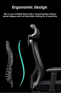 Hiện đại thoải mái xoay Ghế văn phòng dài ngồi Công suất lưới bọt nhân viên thân thiện đơn giản Thiết kế điều hành - Product Image 6