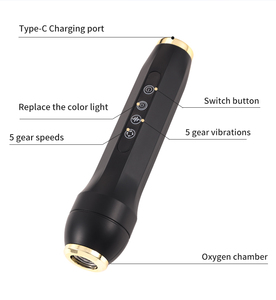 Mini Portable Oxygen Bubble Facial Cleansing Brush High Frequency Vibration Skin <b>Scrubber</b> Exfoliator For Dull Oily Skin Care2026 - Product Image 2