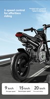 Moto électrique 3 vitesses, batterie 24V, vélo tout-terrain, véhicule avec roues d'apprentissage, télécommande pour enfants, lumière LED, vélo d'équilibre