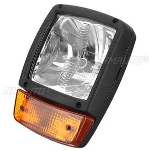 24V LED Headlights with Indicator Turn Signal Lamp Worklight Universal for Tractor Excavator JCB Telehandler Loader <b>Forklift</b> - Product Image 4