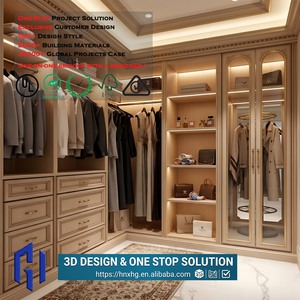 Diseños de Armarios Modulares Simétricos de Altura Completa con Tiradores de Latón, Estilo Shaker, Personalizados y en Tendencia - Product Image 1