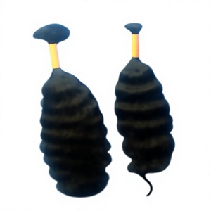 Extensions de cheveux naturels indiens vierges Remy ondulés, 15 à 18 pouces - Product Image 2
