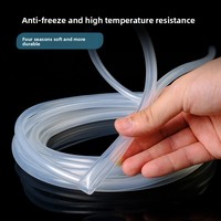Tuyau en caoutchouc silicone inodore pour machine à eau potable domestique, résistant aux hautes températures, élastique, transparent et pur