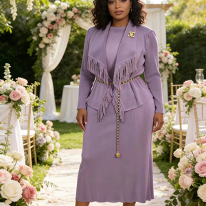 Jupes grandes tailles pour femmes africaines, élégantes, décontractées, de haute qualité, couleur unie, <span class=keywords><strong>jupe</strong></span> plissée Miyake pour femmes, ensemble <span class=keywords><strong>jupe</strong></span> deux pièces pour soirée - Product Image 1