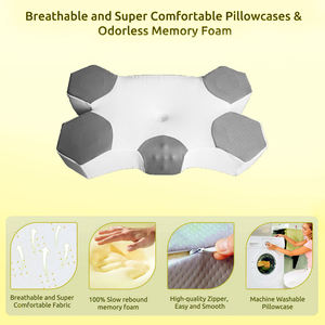 Almohada Cervical Ergonómica de Espuma Viscoelástica con Enfriamiento, Forma de Mariposa, Soporte Corporal Sólido para un Sueño Saludable y Alivio Efectivo del Dolor - Product Image 6
