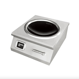 Cuisinière à induction commerciale haute puissance, plaque de cuisson concave pour restaurant, cantine, machines de cuisine AM-CD801W - Product Image 1