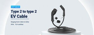 16A สายชาร์จ1เฟส AC IEC 62196 2 Type2กับตัวเชื่อมต่อ2สายชาร์จ EV 2A IEC62196ได้รับการรับรอง CE - Product Image 1