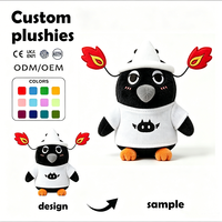 Peluche de Cuervo Personalizado, Mascota de Peluche de Moda, Juguete Decorativo de Alta Calidad, Regalo de Halloween, Animal de Peluche para Amigos
